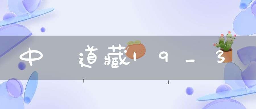 中華道藏19_3