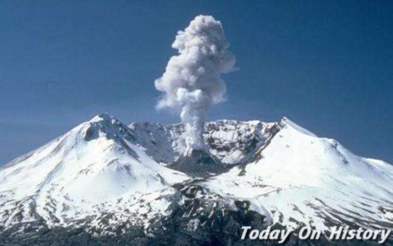 美國圣海倫斯火山大爆發(fā)造成57人死亡