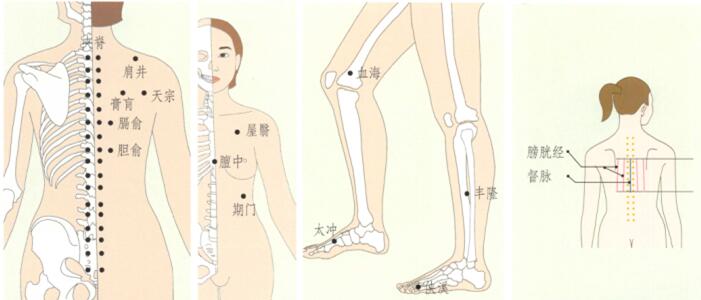 乳腺增生刮痧部位