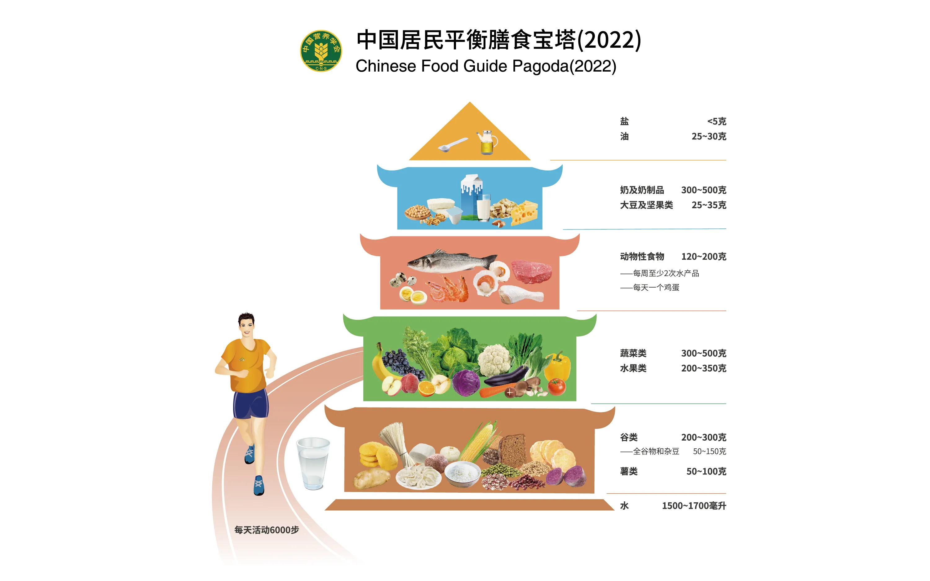 中國居民平衡膳食寶塔